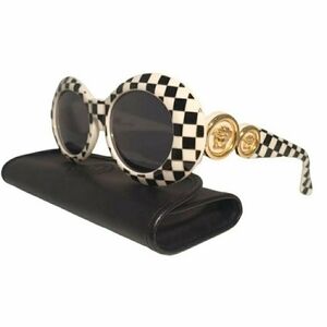 Checkered Black and White Sunglasses